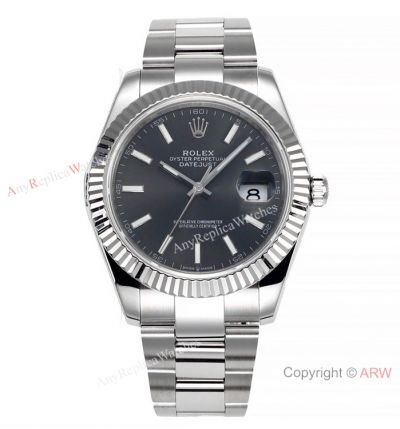 Super Clone Rolex Datejust ii JVS swiss Cal.3235 Grey Dial 904L Steel watch &72 Power Reserve